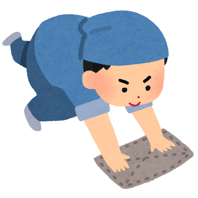 窓は「曇りの日」がやりやすい。乾く前に拭き取れます