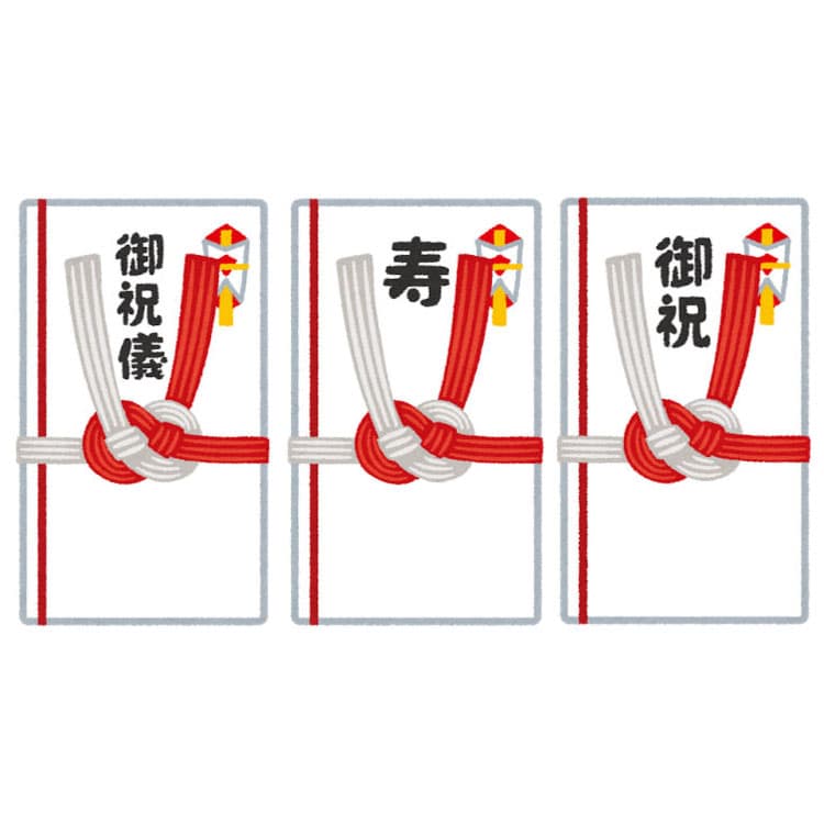 袋も考え方は同じ。結び方・表書き・名前の3つです
